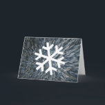 Falling Flake Holiday Card<br><div class="desc">Another beautiful snowflake greeting card from SnowDays,  designed by you!</div>