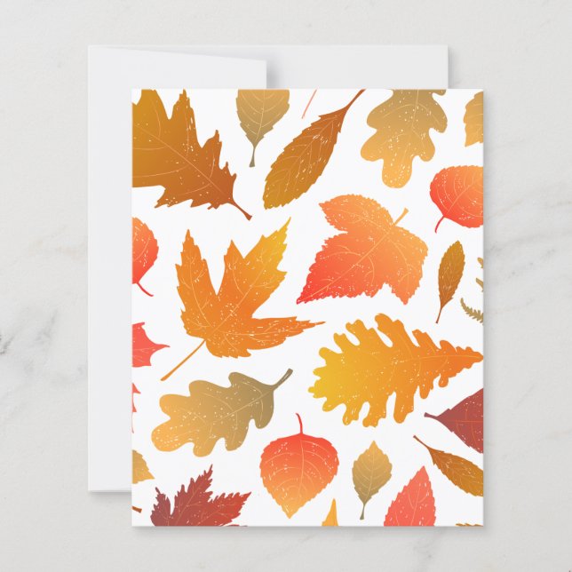 Falling for Autumn – Cozy Leaf Pattern (Front)