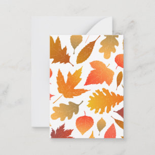 Falling for Autumn – Cozy Leaf Pattern Card