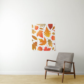 Falling for Autumn – Cozy Leaf Pattern Tapestry