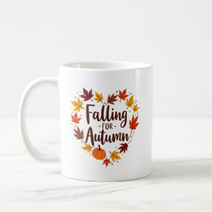 Falling for Autumn Personalized Name Coffee Mug