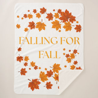 Falling for Fall Sherpa Blanket