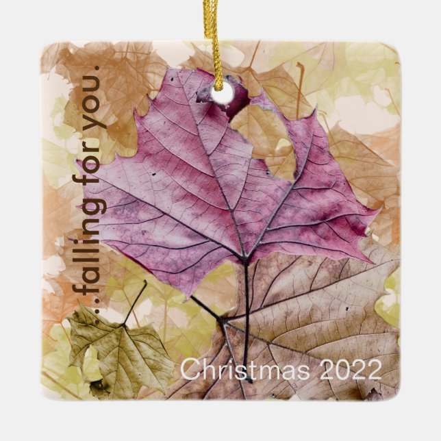 "...falling for you" autumn ORNAMENT (Front)