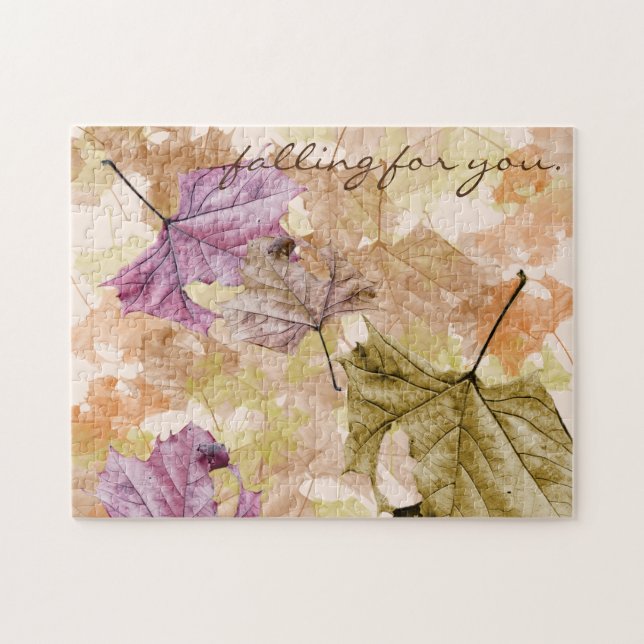 "falling for you" autumn PUZZLE (Horizontal)