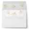 Falling Gold Ginkgo Leaves Wedding Envelope