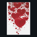 Falling Hearts: A Cinematic Love Scene Magnetic Invitation<br><div class="desc">Create a romantic atmosphere with this cinematic design featuring vibrant red hearts falling gracefully against a pure white background. The hearts vary in size and speed,  adding depth and movement to the minimalist composition. Perfect for love-themed occasions,  gifts,  or decor that captures the essence of affection.</div>