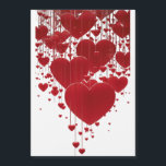 Falling Hearts: A Cinematic Love Scene Magnetic Invitation<br><div class="desc">Create a romantic atmosphere with this cinematic design featuring vibrant red hearts falling gracefully against a pure white background. The hearts vary in size and speed,  adding depth and movement to the minimalist composition. Perfect for love-themed occasions,  gifts,  or decor that captures the essence of affection.</div>