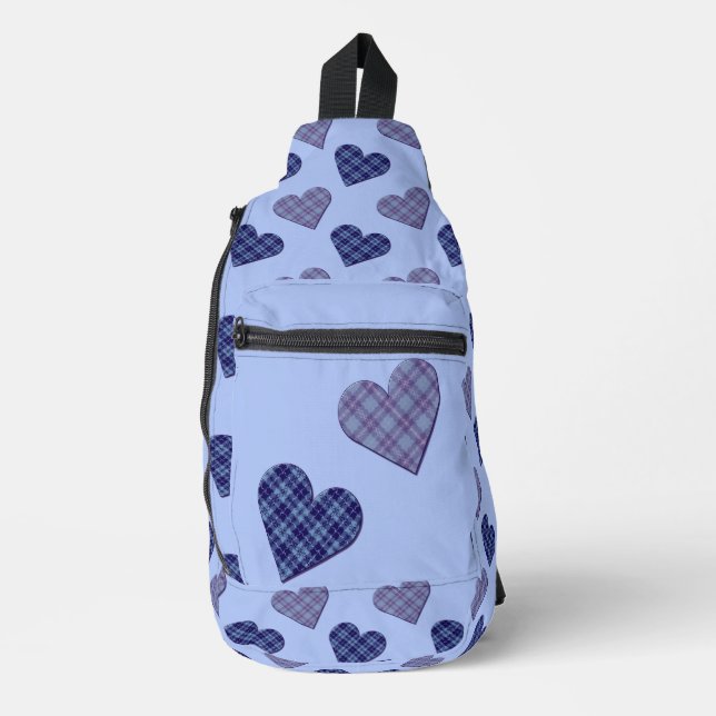 Falling Hearts in Spring sling bag (Front)