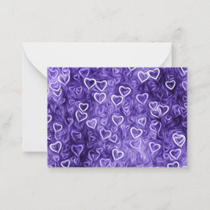 Falling Hearts - Purple Card