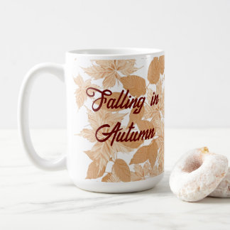 Falling in Autumn leaves Mug