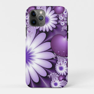 Falling in Love Abstract Flowers & Hearts Fractal iPhone 11 Pro Case