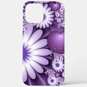 Falling in Love Abstract Flowers & Hearts Fractal iPhone 12 Pro Max Case
