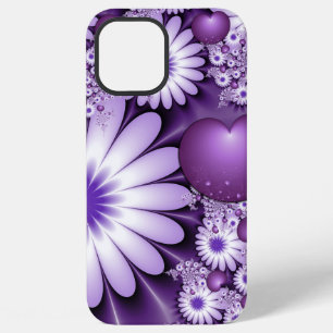 Falling in Love Abstract Flowers & Hearts Fractal iPhone 12 Pro Max Case