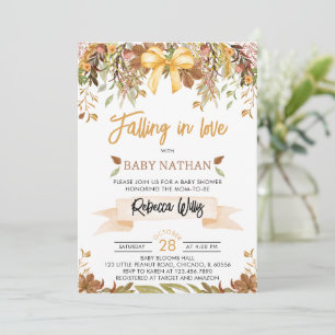 Falling in Love Baby Shower Invitation