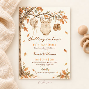 Falling in Love Baby Shower Invitation