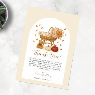 Falling in Love Boho Baby Shower Thank You Card