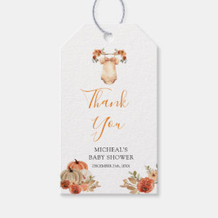 Falling In Love Floral Baby Clothes Baby Shower Gift Tags