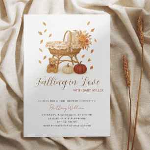 Falling in Love Rustic Baby Shower  Invitation