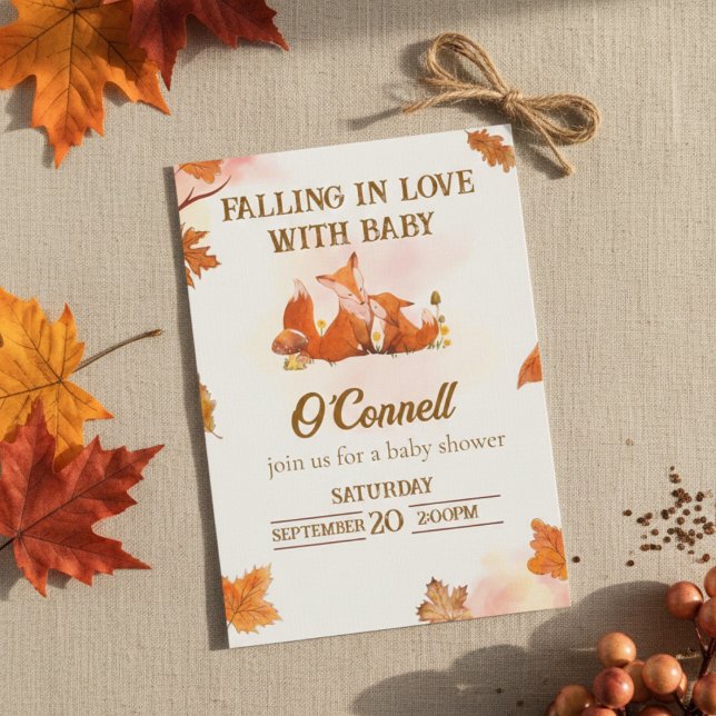 "Falling in Love with Baby" Baby shower invitation (Creator Uploaded)
