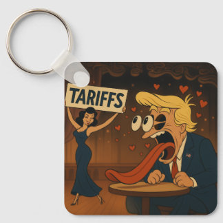 Falling in love with Tariffs Keychain