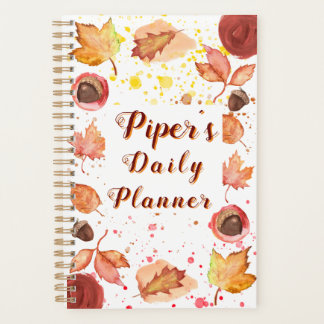 Falling into Fun Personalized Daily Planner