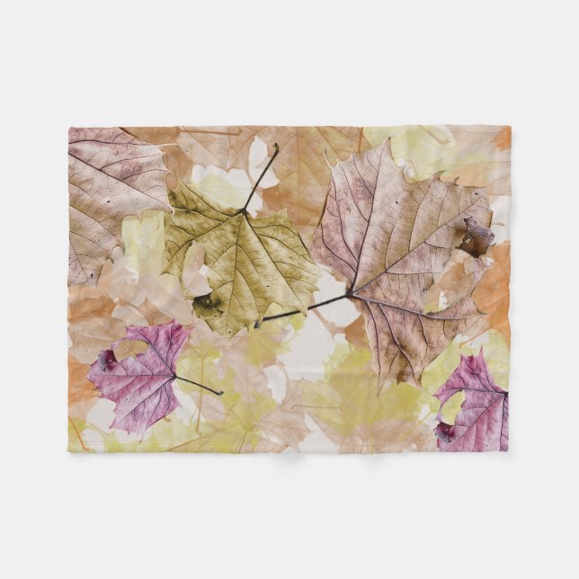 "falling leaves" autumn LAP BLANKET (Front (Horizontal))