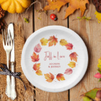 Falling Leaves Autumn Wedding Fall in Love