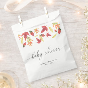 Falling leaves Baby Shower Favour Bag