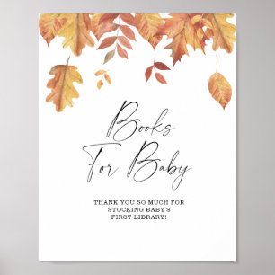 Falling leaves - books for baby poster