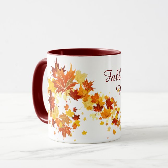 Falling Leaves Coffee mug (Front Left)