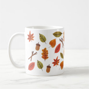 Falling Leaves Cozy Autumn Coffee Mug