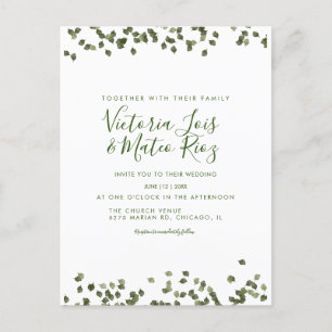 Falling Leaves Fall Autumn Rustic Wedding   Postcard