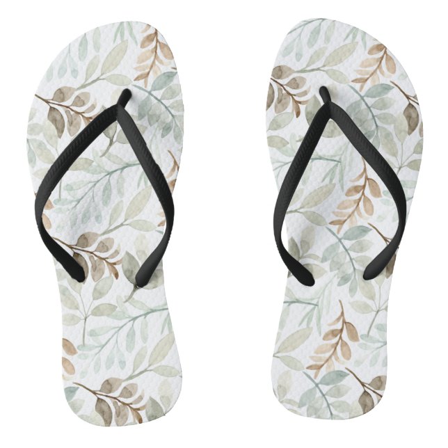 Falling leaves flip flops (Footbed)