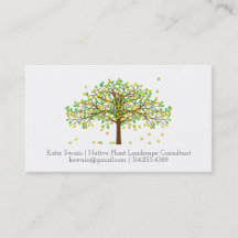 Falling Leaves in the Wind Business Card