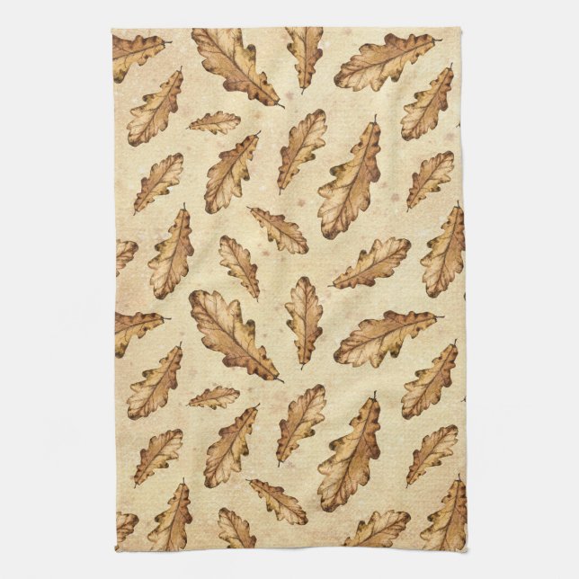 Falling Leaves Kitchen Towel (Vertical)