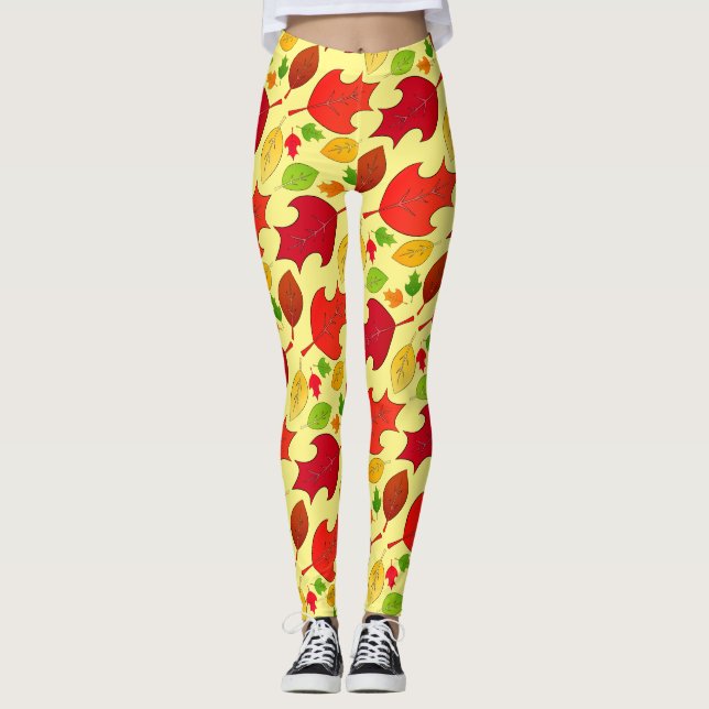Falling Leaves Leggings (Front)