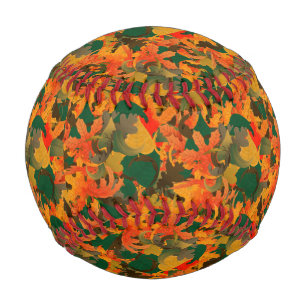 Falling Leaves Pattern for Autumn Baseball