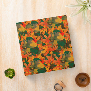 Falling Leaves Pattern for Autumn Binder