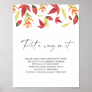 Falling leaves - put a ring on it game poster