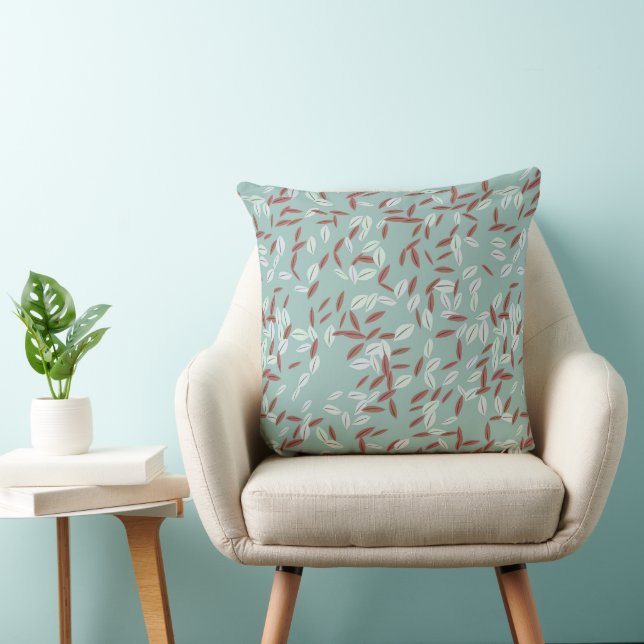 Falling Leaves Throw Pillow (Chair)