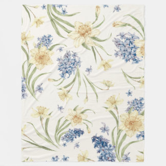 Falling Light Floral I Fleece Blanket-Fall Floral