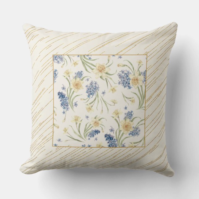 Falling Light Floral II Pillow - Fall Floral (Front)