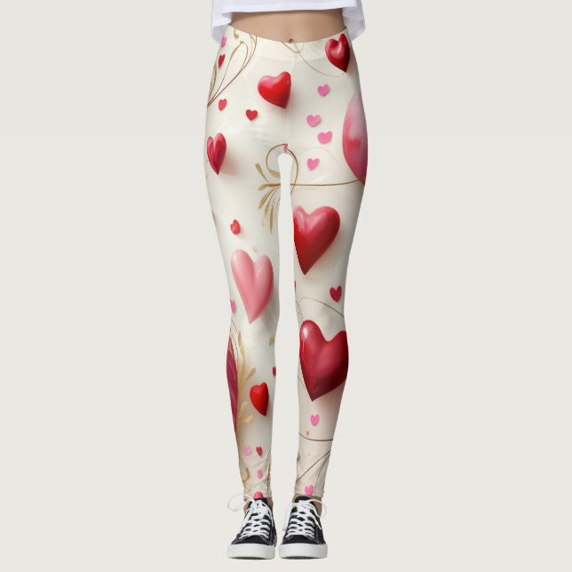 Falling Like Hearts Leggings (Front)