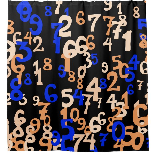 Falling numbers abstract background. Abstract back (Front)