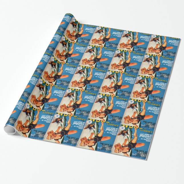 Falling Off a Glacier Wrapping Paper (Unrolled)