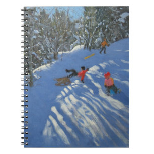 Falling off the Sledge Morzine Notebook