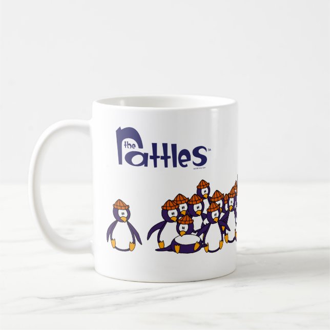 Falling Penguins Coffee Mug (Left)