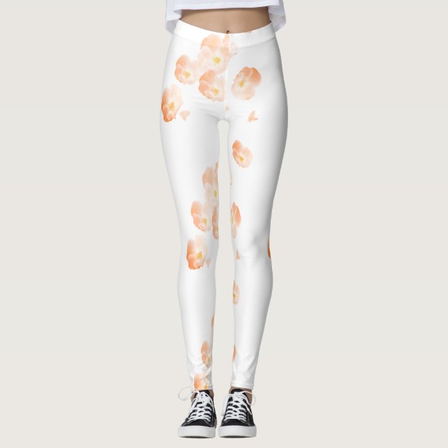 Falling Petals  Leggings (Front)