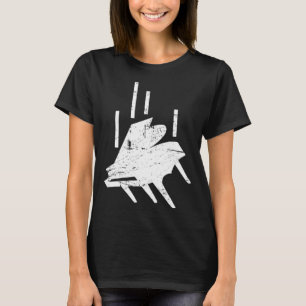 Falling Piano Lessons Piano Player & Piano Teache T-Shirt