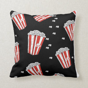 Falling Popcorn Pattern Throw Pillow